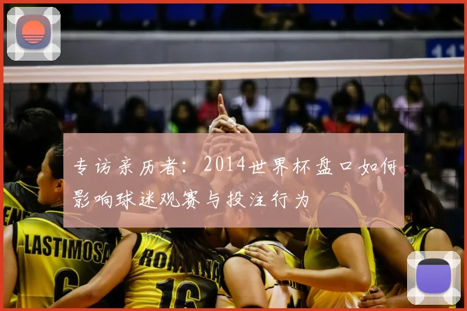 专访亲历者：2014世界杯盘口如何影响球迷观赛与投注行为